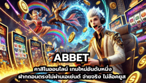 abbet คาสิโนออนไลน์ เกมใหม่อันดับหนึ่ง ฝากถอนตรงไม่ผ่านเอเย่นต์ จ่ายจริง ไม่ล๊อคยูส