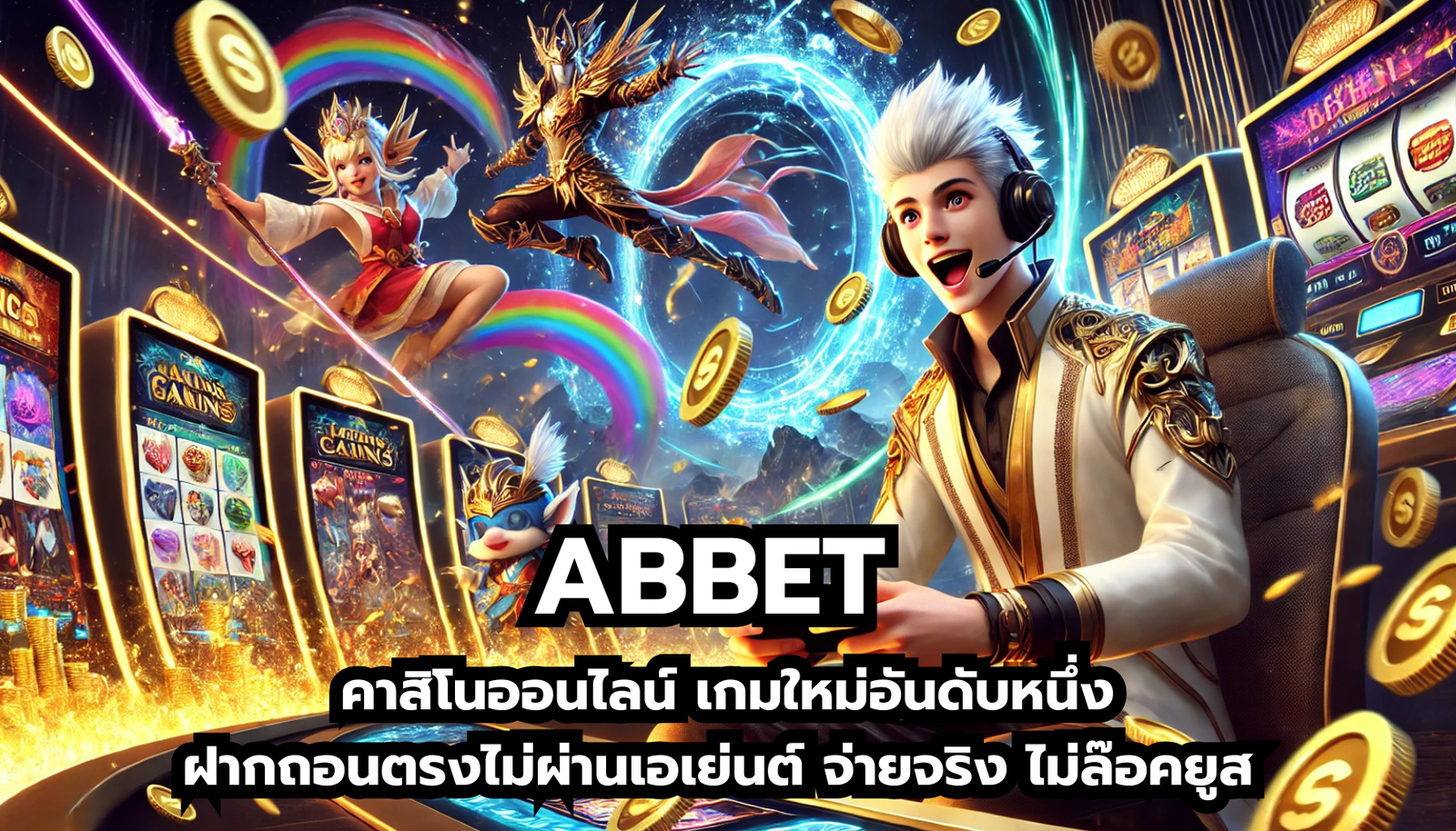 abbet คาสิโนออนไลน์ เกมใหม่อันดับหนึ่ง ฝากถอนตรงไม่ผ่านเอเย่นต์ จ่ายจริง ไม่ล๊อคยูส